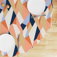 Moderne Geometric Wallpaper and Fabric