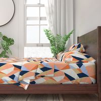 Moderne Geometric Wallpaper and Fabric