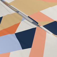 Moderne Geometric Wallpaper and Fabric