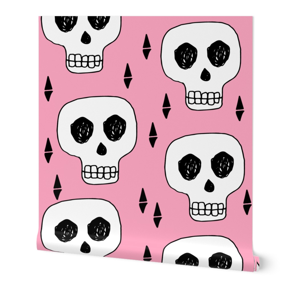 skull // skulls pink scary halloween creepy scary spooky halloween 