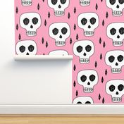 skull // skulls pink scary halloween creepy scary spooky halloween 