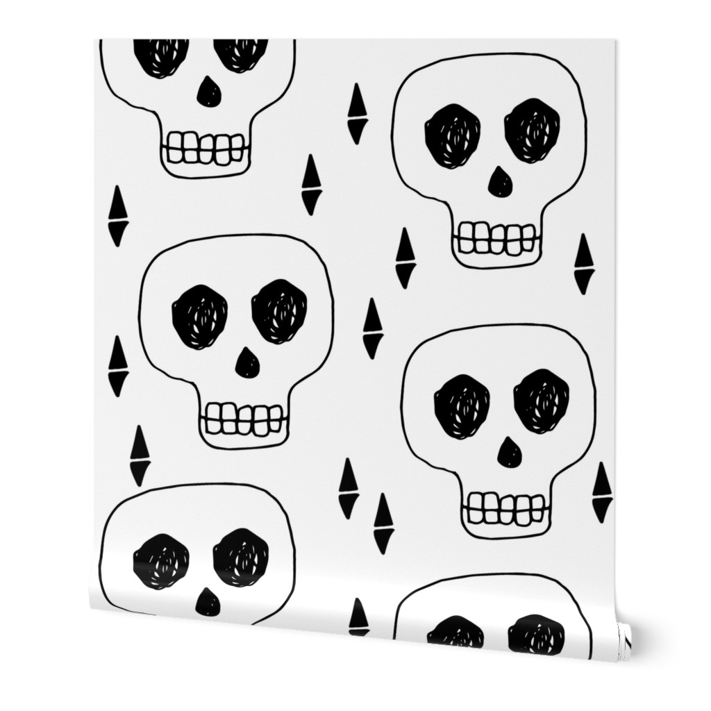 skulls //black and white october halloween skull creepy scary spooky cute