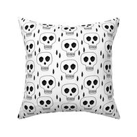 skulls //black and white october halloween skull creepy scary spooky cute