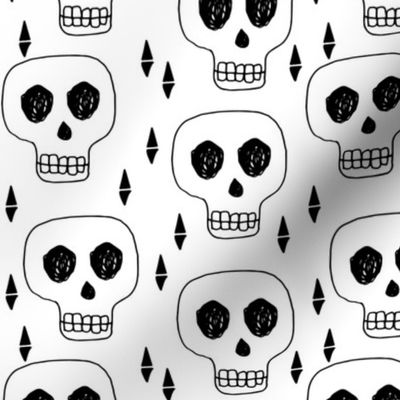 skulls //black and white october halloween skull creepy scary spooky cute