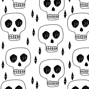 skulls //black and white october halloween skull creepy scary spooky cute