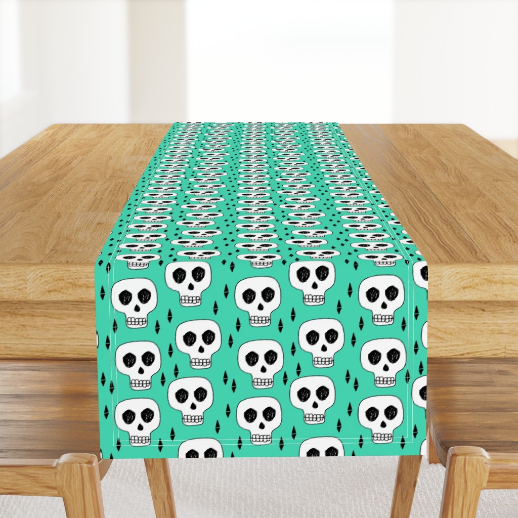 skull // skulls green halloween creepy scary spooky cute