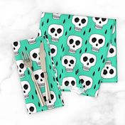 skull // skulls green halloween creepy scary spooky cute