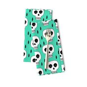 skull // skulls green halloween creepy scary spooky cute