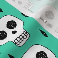 skull // skulls green halloween creepy scary spooky cute