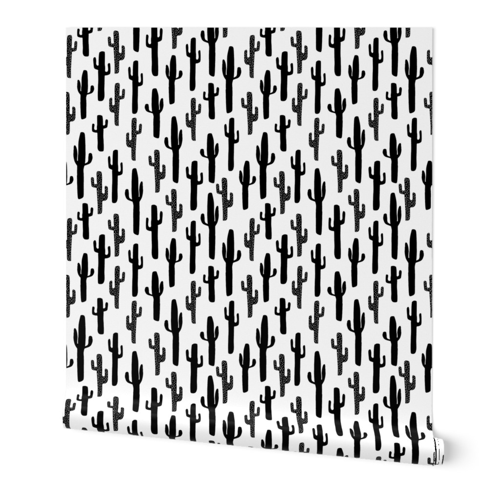 cactus // black and white cacti cactus cute cactuses print