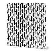 cactus // black and white cacti cactus cute cactuses print