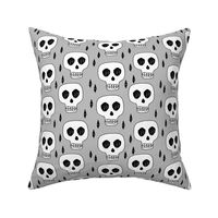 skulls // skull grey october halloween creepy scary spooky scared 