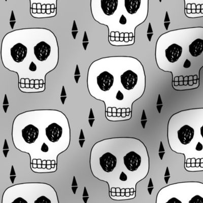 skulls // skull grey october halloween creepy scary spooky scared 