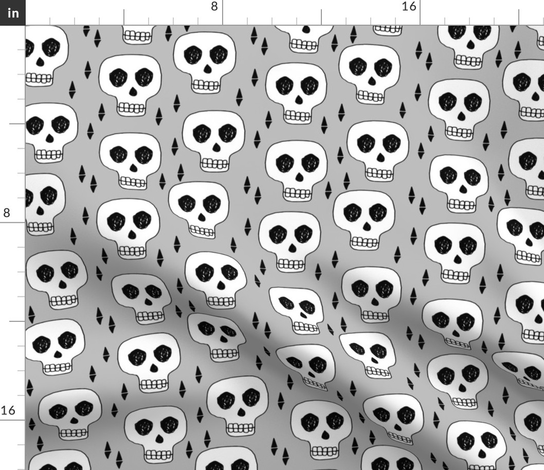 skulls // skull grey october halloween creepy scary spooky scared 