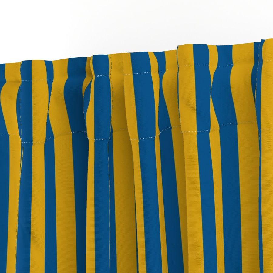 Egyptian Stripe Blue and Gold Vertical