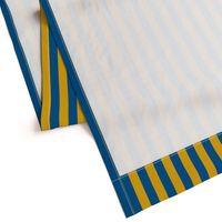 Egyptian Stripe Blue and Gold Vertical