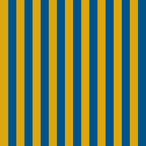 Egyptian Stripe Blue and Gold Vertical