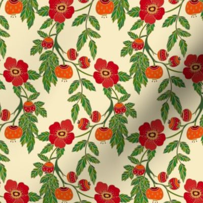 Rose pattern, rose hip