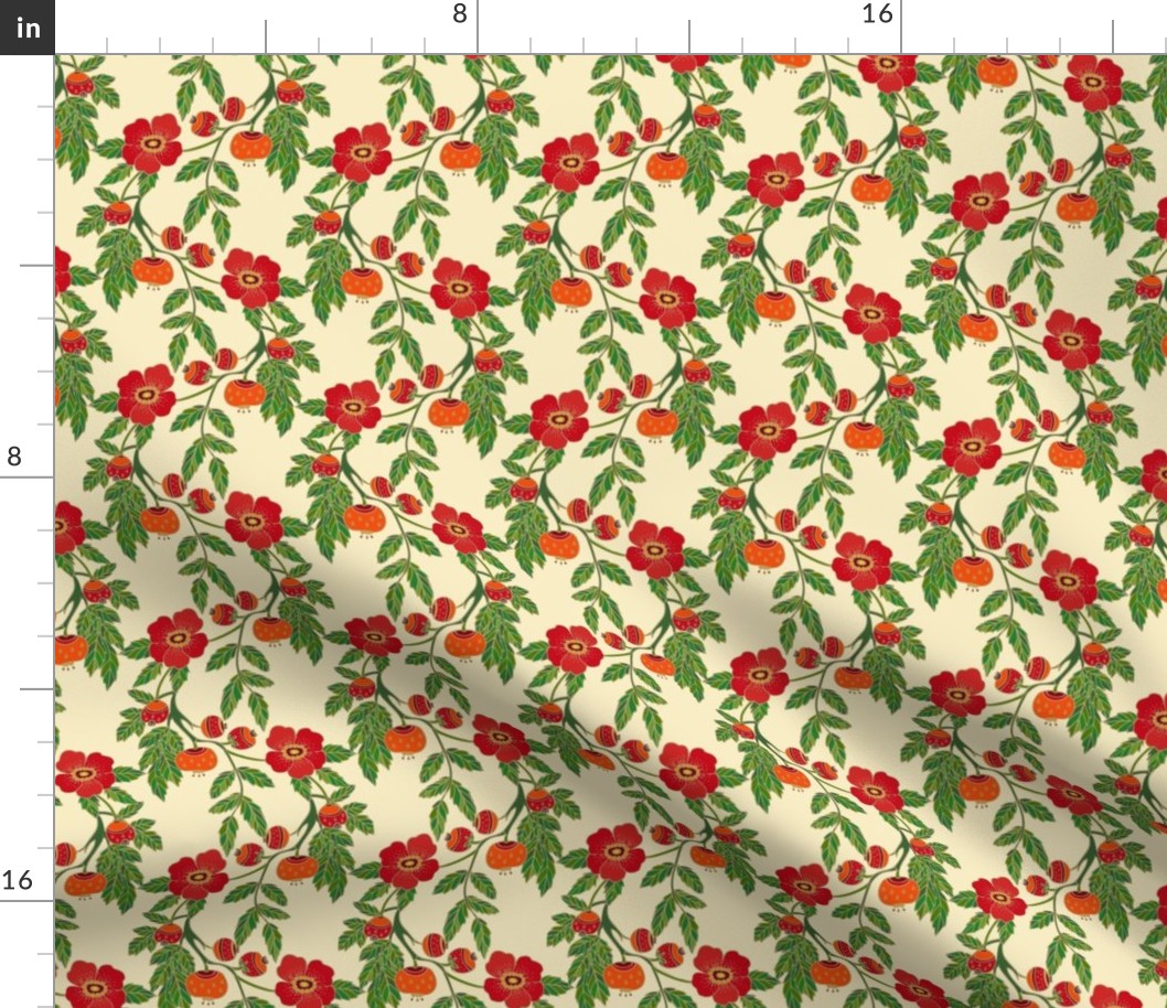 Rose pattern, rose hip