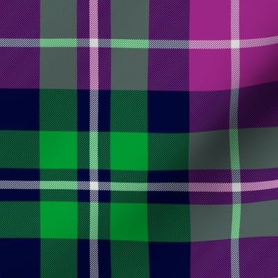 MacNeil tartan, 8" green and purple