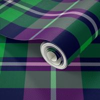 MacNeil tartan, 8" green and purple