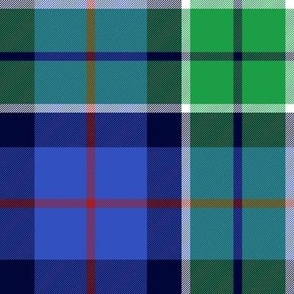 Leslie green or hunting tartan from 1810, 8" bright