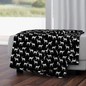 deer // black and white deer fabric nursery baby black and white design