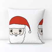 santa // father christmas plush plushie cut and sew plush pillow santa 