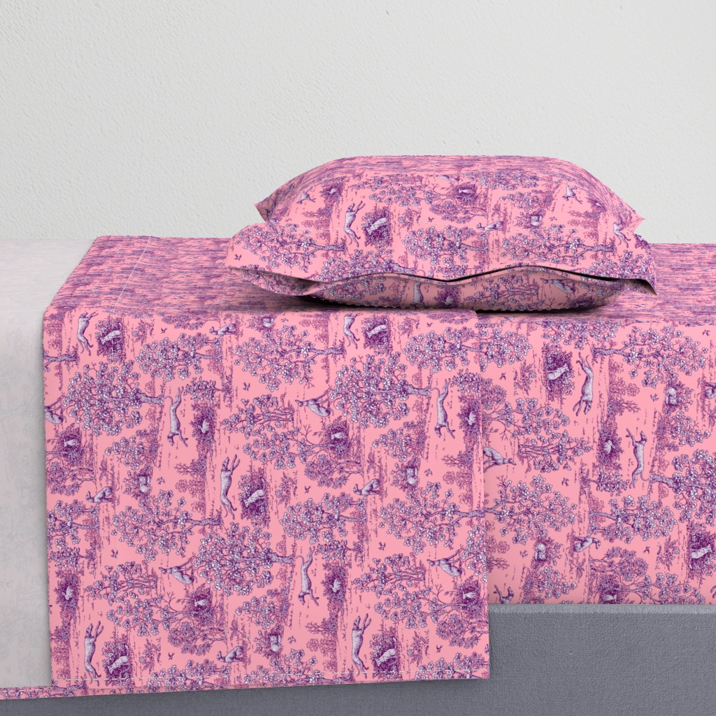 Pink and Purple Greyhound Toile