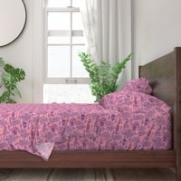 Pink and Purple Greyhound Toile