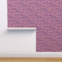 Pink and Purple Greyhound Toile