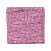 Pink and Purple Greyhound Toile