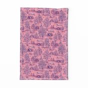 Pink and Purple Greyhound Toile