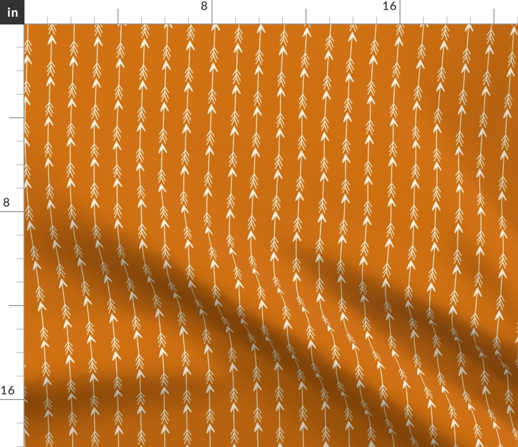arrows // rust orange stripe nursery baby kids baby boy camping quilt coordinate