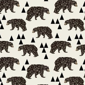 geo bear // small geometric bear fabric bear fabric boys nursery kids boy