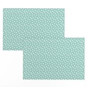 dots // mint white polka dots mini print cute small scale 