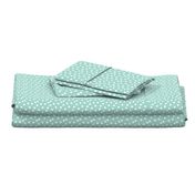 dots // mint white polka dots mini print cute small scale 