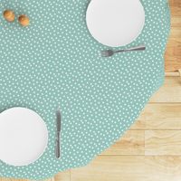 dots // mint white polka dots mini print cute small scale 