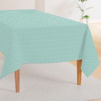 dots // mint white polka dots mini print cute small scale 