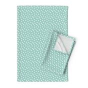 dots // mint white polka dots mini print cute small scale 