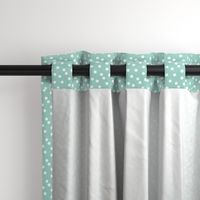 dots // mint white polka dots mini print cute small scale 