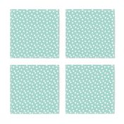 dots // mint white polka dots mini print cute small scale 