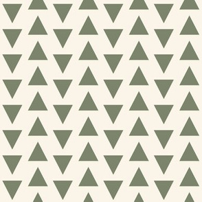 triangles // green outdoors cream green soft khaki beige