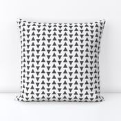 triangle // charcoal white stripes rows grey tri