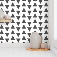 triangle // charcoal white stripes rows grey tri