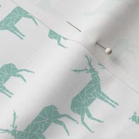 deer // geometric deer mint kids nursery baby sweet baby deer