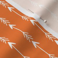 arrows // orange stripe boys nursery kids baby 