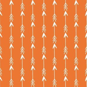 arrows // orange stripe boys nursery kids baby 