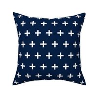 Swiss Cross - Dark Navy by Andrea Lauren 