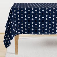 Swiss Cross - Dark Navy by Andrea Lauren 